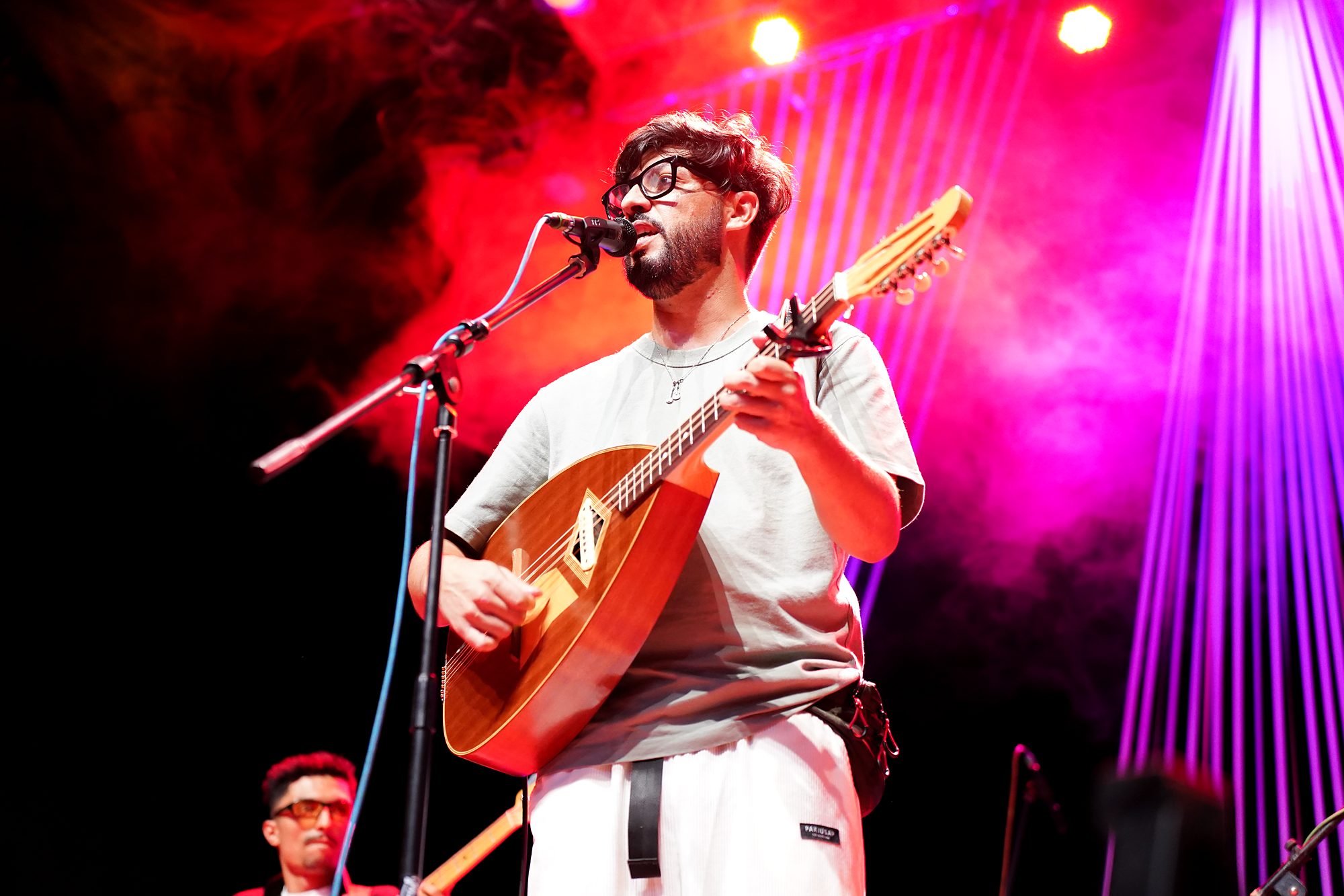 Jaouad Amr au mondole sur scène