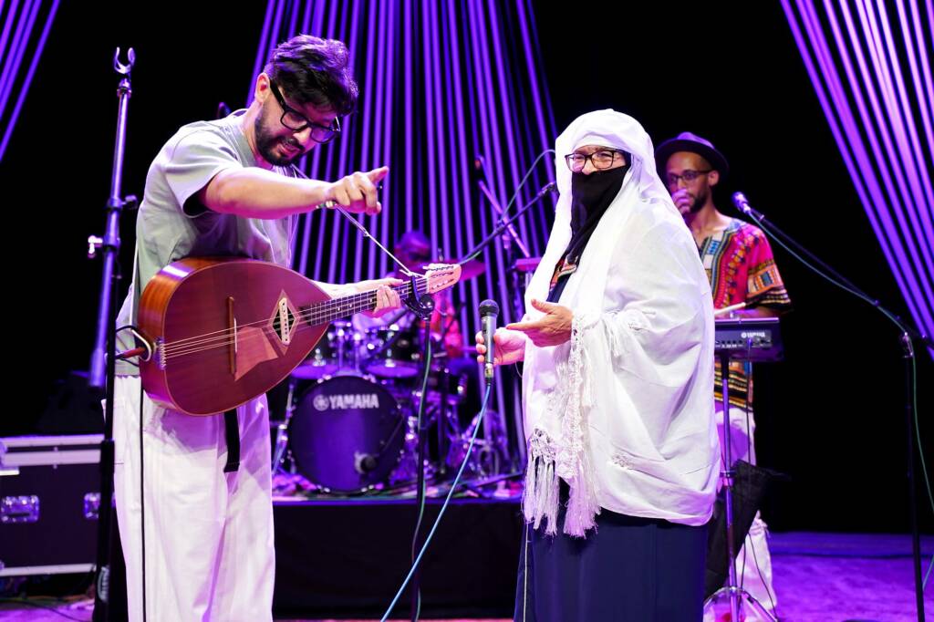 Joe'Art Band en concert avec une chanteuse